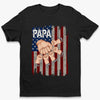 Built By Dad, Inspired By Grandpa - Family Personalized Custom Unisex T-Shirt, Premium T-shirt, Hoodie - Father's Day Gift For Dad, Grandpa