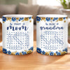 Custom Word Search Puzzle Mug - Personalized Mother's Day Birthday Gifts For Mom, Grandma - Where Her Love Lives On