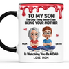 Custom 3D Inflated Effect Printed Accent Mug - Personalized Birthday Gifts For Son - My Greatest Blessing