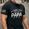 Personalized T-Shirt With Sleeve Design – Father’s Day Gift For Dad - Dad Life Best Life