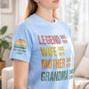 Personalized Unisex T-Shirt With Design On Sleeve – Mother's Day Gift For Mom, Grandma – Legend As A Grandma