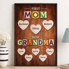 Personalized Vertical Poster – Mother's Day Gift For Mom, Grandma – From Mom To Grandma