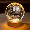 Personalized Photo Crystal Globe Lamp – Meaningful Memorial Gift – Loved Beyond This Life