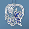 Personalized Acrylic Car Ornament – Meaningful Memorial Gift – Loved More Than Words