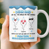 Personalized Mug – Funny Gifts for Dad – Thanks So Glad To Be Your Kids