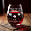 Personalized Wine Glass – Mother's Day Gifts, Funny Gifts For Mom – My Bestie For Life