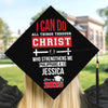 Personalized Graduation Cap – Graduation Gifts For Her, Him – Rooted In Christ, Rising In Strength