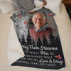Personalized Photo Blanket – Meaningful Memorial Gift – A Sign From Heaven