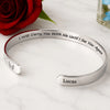 Personalized Cuff Bracelet – Meaningful Memorial Gifts – I Will Carry You With Me