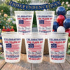 Personalized America 250th Anniversary Party Plastic Cups – Gifts For Family – Together We Celebrate