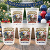 Personalized America 250th Anniversary Party Plastic Cups – Gifts For Family – Built on Strength & Pride