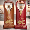 Personalized Leather Wine Bag – Father's Day Gifts For Grandpa, Dad – My Strength Comes From You