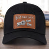 Personalized Leather Patch Hat – Father's Day Gifts For Dad, Grandpa – Dad Mode Always On