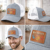 Personalized Leather Patch Hat – Father's Day Gifts For Dad, Grandpa – Aged To Perfection