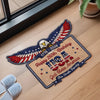 Personalized America 250th Anniversary Shaped Doormat – Gifts For Family – Proud Spirits Stand Tall