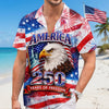Personalized America 250th Anniversary – Custom Unisex Tropical Hawaiian Aloha Shirt – Gifts For Men, Women – Liberty Guides Our Journey