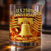 Personalized America 250th Anniversary – 11oz Whiskey Glass – Gifts For Men, Women – 250 Years of Liberty