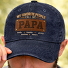 Personalized Vintage Washed Denim Baseball Cap – Father’s Day Gift For Dad – Cheers To The Man Who Does It All