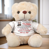 Personalized Photo Teddy Bear Plush – Meaningful Memorial or Graduation Gift – A Gentle Hug From Heaven