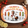 Personalized Platter – Father's Day Gifts For Dad, Grandpa – Dad In His Grilling Plate