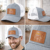 Personalized Leather Patch Hat – Father's Day Gifts For Grandpa – Grandpa Knows Best Always