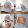 Personalized Leather Patch Hat – Father's Day Gifts For New Dad, Grandpa – Legendary Daddy Vibe