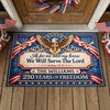 Personalized America 250th Anniversary Doormat – Gifts For Family – Stars Shine In Freedom Forever