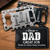 Personalized Multi Tool Card With Leather Case – Father's Day Gifts For Dad, Grandpa – My Everyday Hero