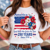 Personalized America 250th Anniversary – Unisex T-shirt, Hoodie – Gifts For Men And Women – God Shed His Grace On Thee