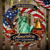 Personalized America 250th Anniversary Wood Sign – Gifts For Family – United In Freedom Since 1776