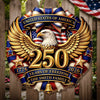 Personalized America 250th Anniversary Wood Sign – Gifts For Family – Family And The American Dream