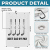 Personalized Golf Towel – Father's Day Birthday Golf Gifts For Dad – Swing, Smile, Repeat