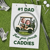 Personalized Photo Golf Towel – Father's Day Birthday Golf Gifts For Dad – Life Is Better On The Green