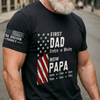 Personalized T-Shirt With Sleeve Design – Father’s Day Gift For Dad – From Dad To Grandpa