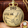 Personalized Pocket Watch – Gifts For Dad, Grandpa – Forever Thankful For Dad