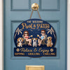 Personalized Wood Sign – Gifts For Couple – Love Grows With Our Pets