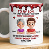 Personalized 3D Inflated Effect Printed Mug - Father's Day Gifts For Son - Raised A Great Dad