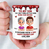 Personalized 3D Inflated Effect Printed Mug - Father's Day Gifts For Son - Raised A Great Dad