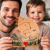 Personalized Shaped Wooden Art Puzzle – Gifts For Family Members – Family Is Our Greatest Adventure