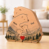 Personalized Shaped Wooden Art Puzzle – Gifts For Family Members – Family Is Our Greatest Adventure