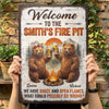Personalized Home Decor Metal Sign – Birthday Gifts For Campers – This Is Our Happy Place