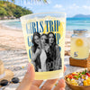 Personalized Photo Party Cups – Travel Gifts For Women – Besties On Island Time