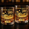 Personalized Whiskey Glass – Retirement Gifts For Women, Men – Enjoy Your New Journey