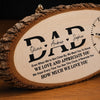 Personalized Wooden Clock – Gifts For Dad, Grandpa – Dad’s Love Never Fails