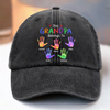 Personalized Washed Denim Baseball Cap – Gifts For Dad, Grandpa – Grandpa You Are Our Joy