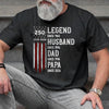 Personalized America 250th Anniversary – Custom T-shirt, Hoodie – Gifts For Dad, Grandpa – Stars Stripes And Legacy