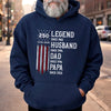 Personalized America 250th Anniversary – Custom T-shirt, Hoodie – Gifts For Dad, Grandpa – Stars Stripes And Legacy