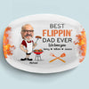 Personalized Grill Plate – BBQ Gift For Dad – King Of The Grill