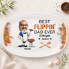 Personalized Grill Plate – BBQ Gift For Dad – King Of The Grill
