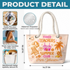 Personalized Beach Bag – Travel Gifts For Women – Teacher Off Duty